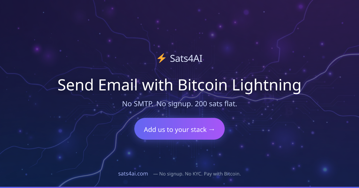 How to Send Email with Bitcoin Lightning | Sats4AI