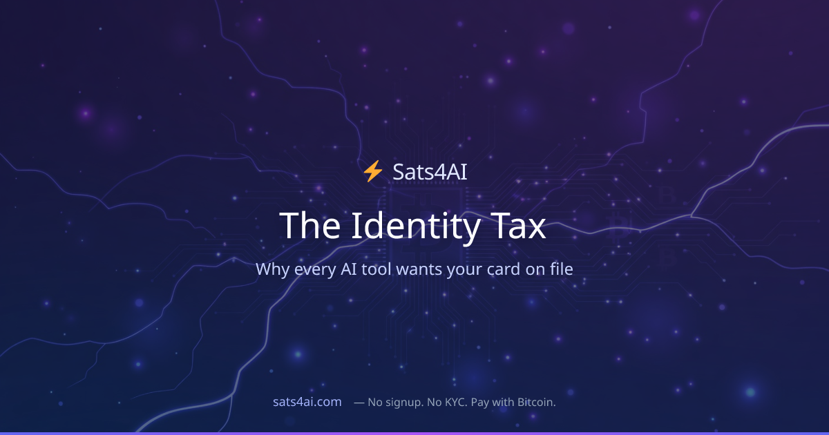 Cover image for The Identity Tax: Why Every AI Tool Wants Your Card on File